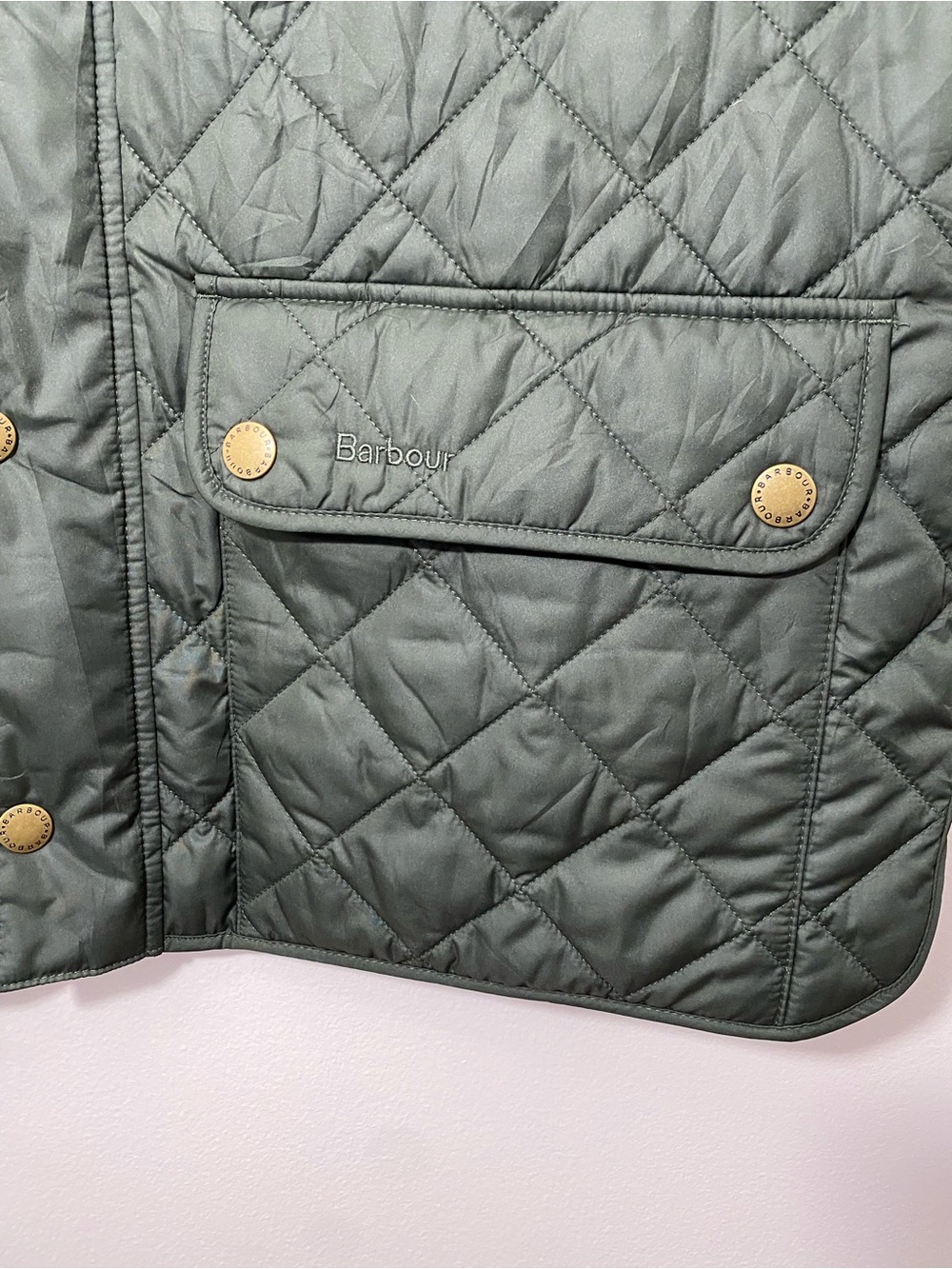 Barbour Lowerdale Quilted Gilet Vest Sage Green XL - Picture 6 of 16